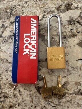 American Lock A1107YLW. Safety Series Lockout Padlock Lock 3" Shackle NEW
